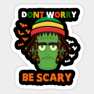 Funny Frankenstein Zombie Undead Halloween Gift Sticker